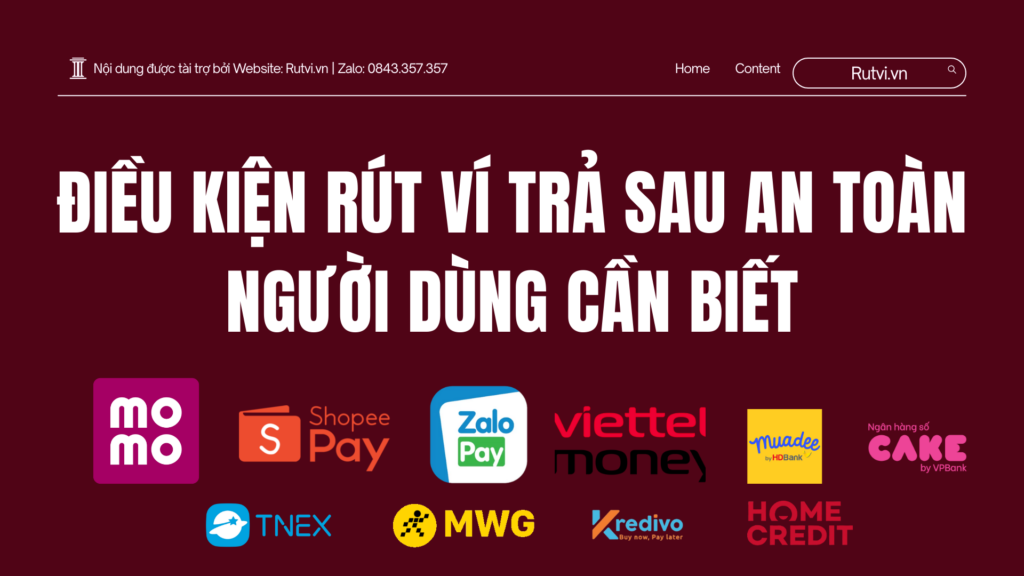 Điều Kiện Rút Ví Trả Sau An Toàn, Tránh Bị Khóa Tài Khoản
