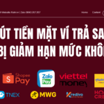 Rút tiền mặt ví trả sau có bị giảm hạn mức không?
