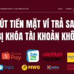 rút tiền mặt ví trả sau có bị khóa tài khoản không