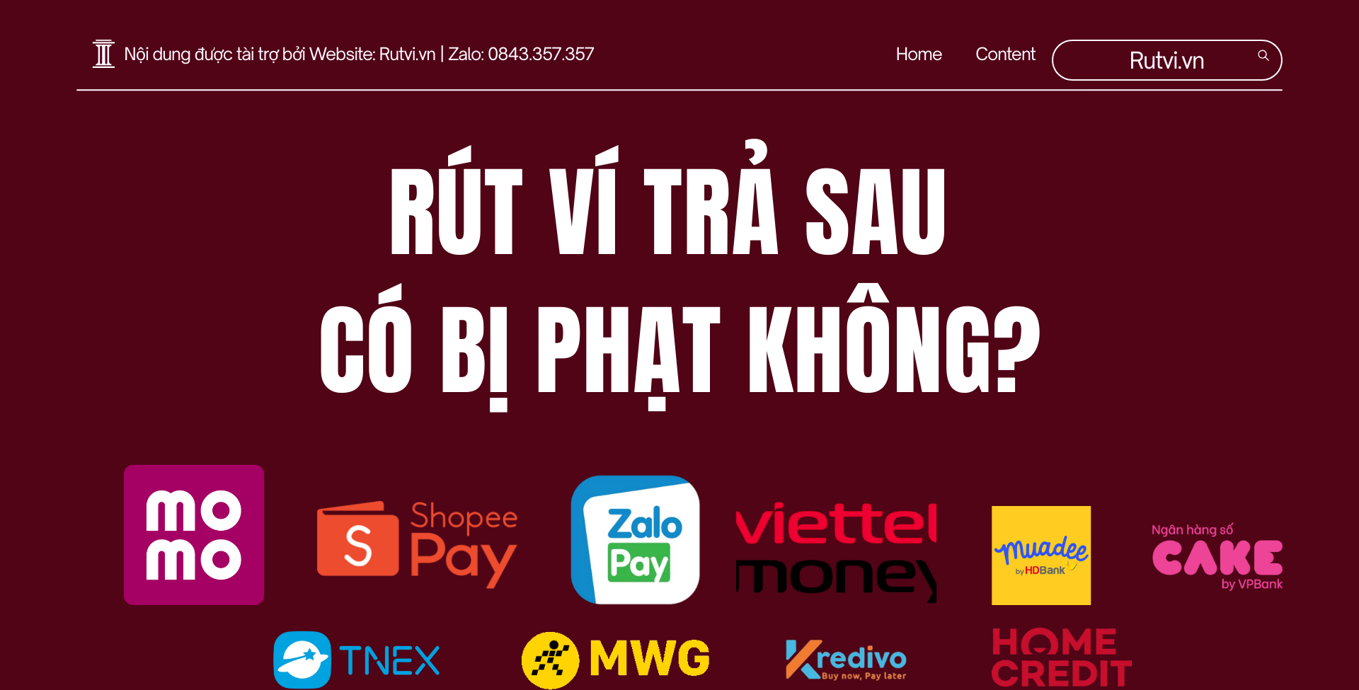 Rút ví trả sau có bị phạt không?