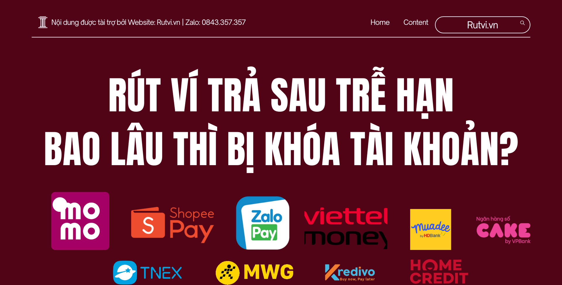 rút ví trả sau trễ hạn bao lâu thì bị khóa