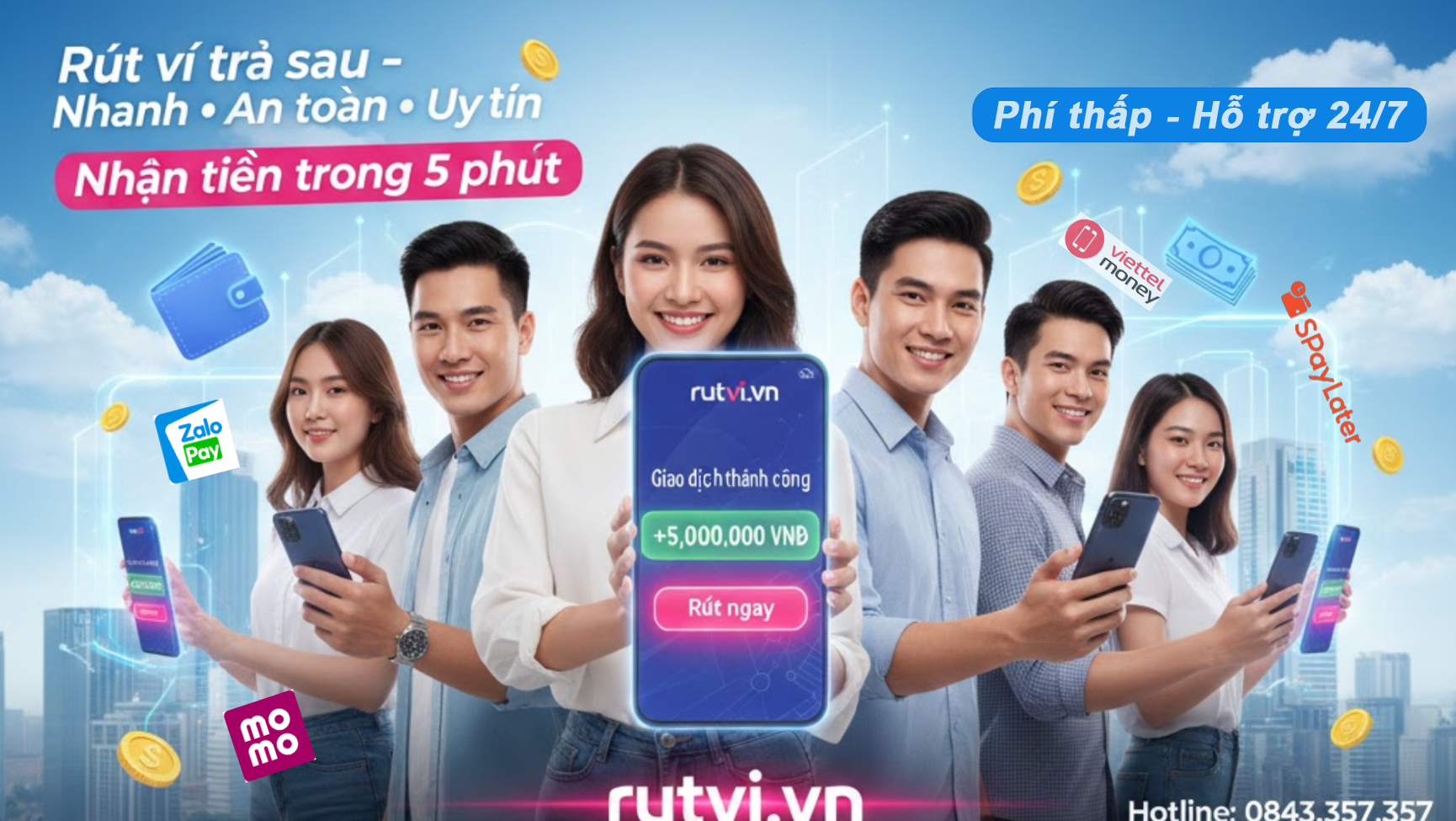 Rút Ví Trả Sau Nhanh 24/7 – Uy Tín, An Toàn , Bảo Mật | Rutvi.vn