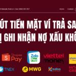 rút tiền mặt ví trả sau có bị ghi nhận nợ xấu không