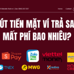 rút tiền mặt ví trả sau mất phí bao nhiêu