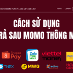 cách sử dụng ví trả sau momo thông minh