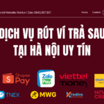 Dịch vụ rút ví trả sau Hà Nội uy tín, nhận tiền nhanh trong ngày. Hỗ trợ rút tiền ví trả sau an toàn, minh bạch, không rủi ro.