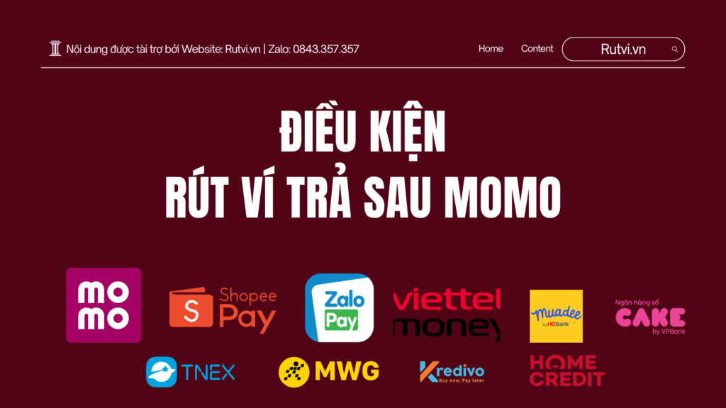 Điều kiện rút ví trả sau MoMo là gì? Tìm hiểu các yêu cầu cần có để rút tiền từ ví trả sau MoMo nhanh chóng và an toàn.