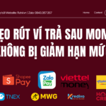 Mẹo rút ví trả sau MoMo không bị giảm hạn mức. Hướng dẫn cách rút tiền an toàn, tránh bị giảm hạn mức và giữ tài khoản ổn định.