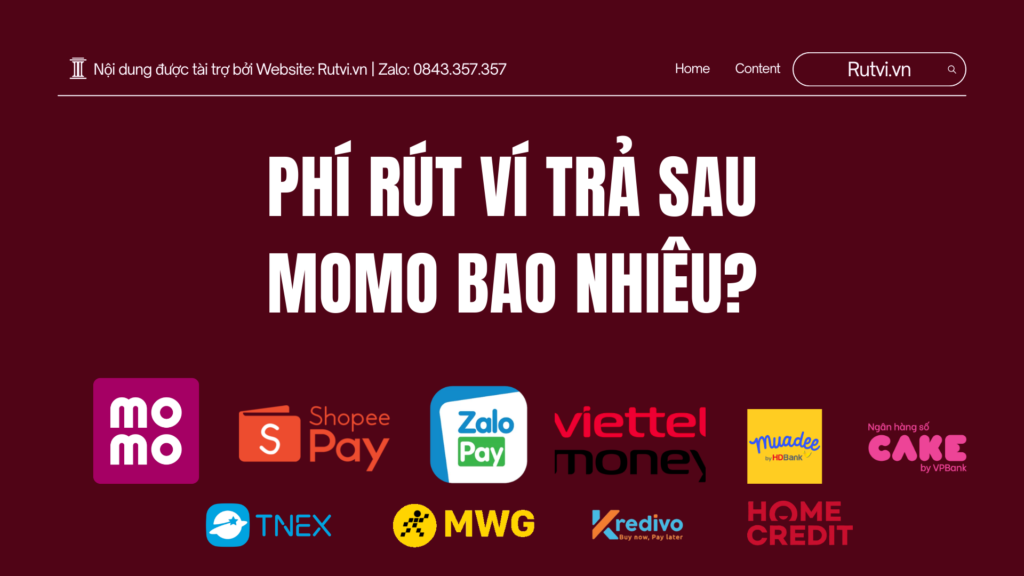 Phí rút ví trả sau MoMo bao nhiêu? Tìm hiểu chi phí khi rút tiền từ ví trả sau MoMo và các yếu tố ảnh hưởng đến mức phí.
