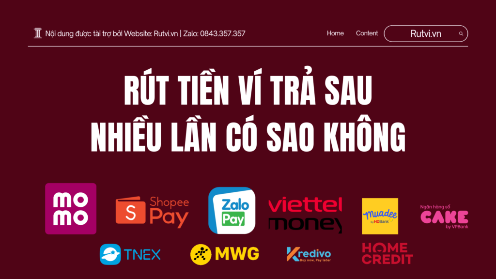 Rút tiền ví trả sau nhiều lần có sao không? Tìm hiểu những ảnh hưởng khi thực hiện nhiều giao dịch rút tiền từ ví trả sau.