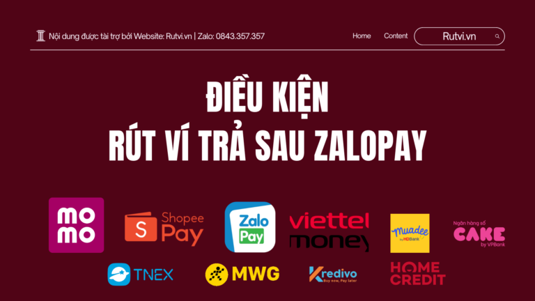 Điều kiện rút ví trả sau ZaloPay là gì? Tìm hiểu các yêu cầu cần thiết để rút tiền an toàn và nhanh chóng.