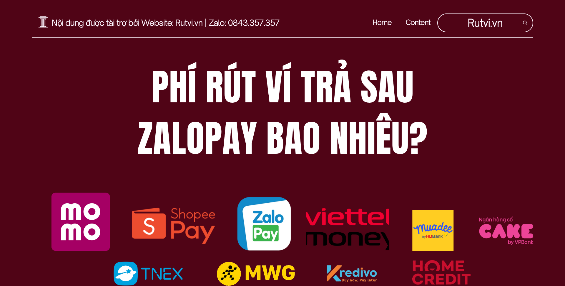 Phí rút ví trả sau ZaloPay bao nhiêu? Tìm hiểu chi phí sử dụng ví trả sau và các khoản phí có thể phát sinh khi rút tiền.