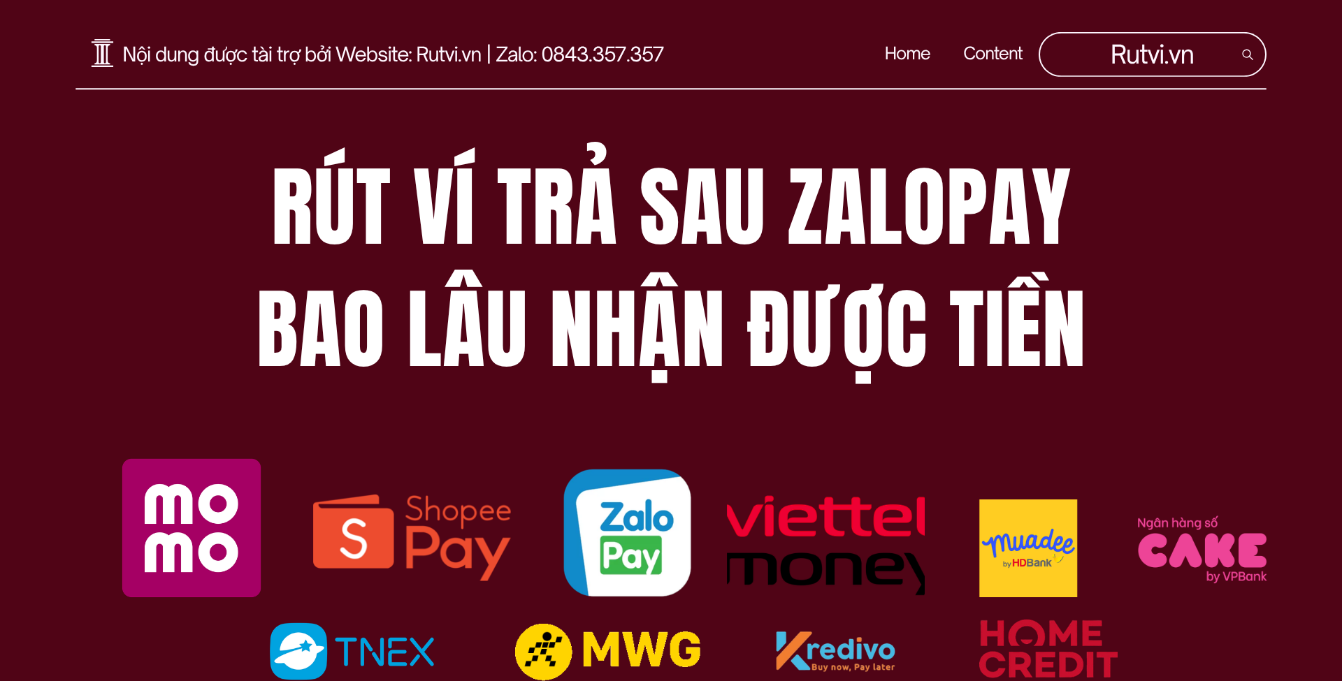 Rút ví trả sau ZaloPay bao lâu nhận được tiền? Tìm hiểu thời gian xử lý và cách nhận tiền nhanh chóng, an toàn.