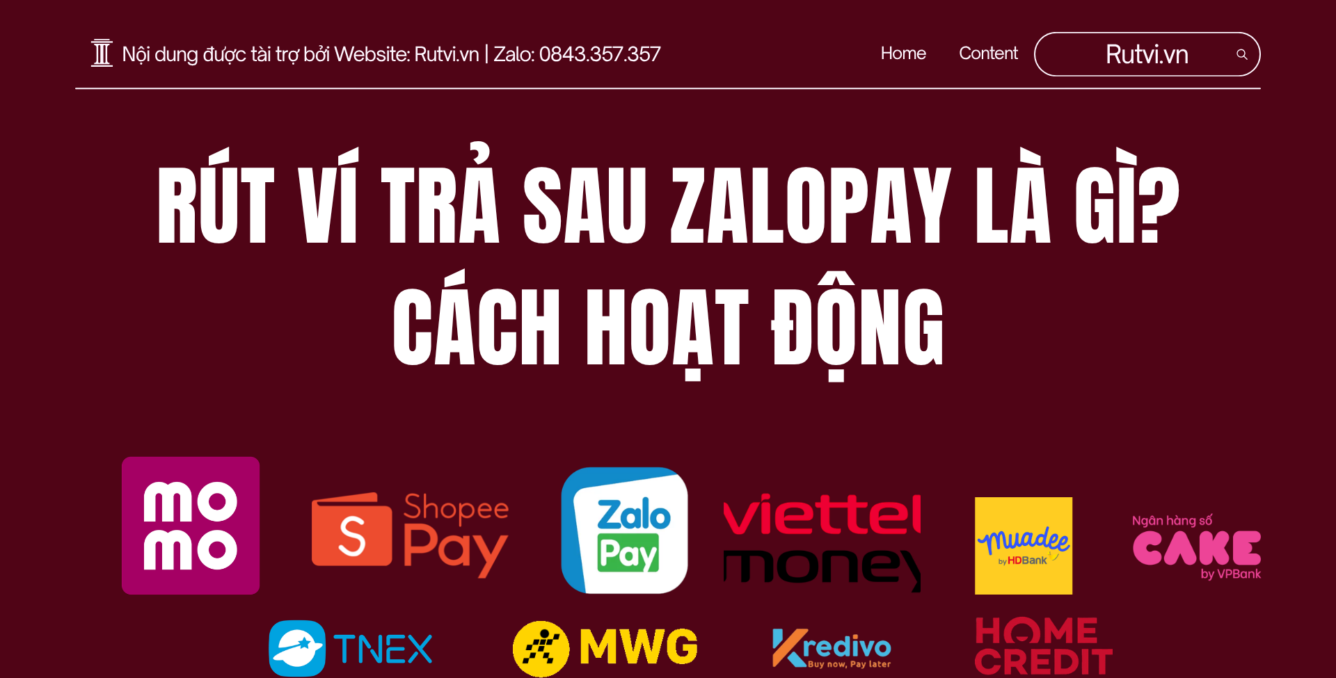 Rút Ví Trả Sau ZaloPay Là Gì? Cách Hoạt Động