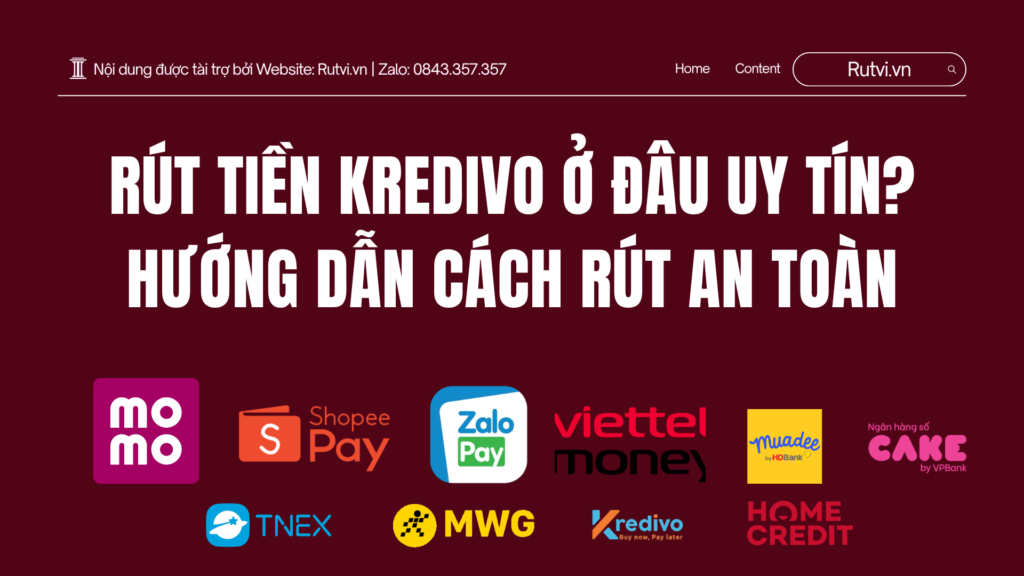 Rút tiền kredivo