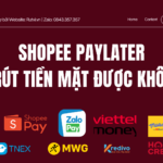 shopee paylater có rút tiền mặt được không