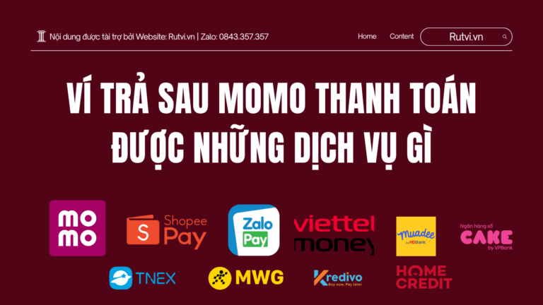 Ví Trả Sau MoMo Thanh Toán Được Những Dịch Vụ Gì? Chi Tiết Nhất