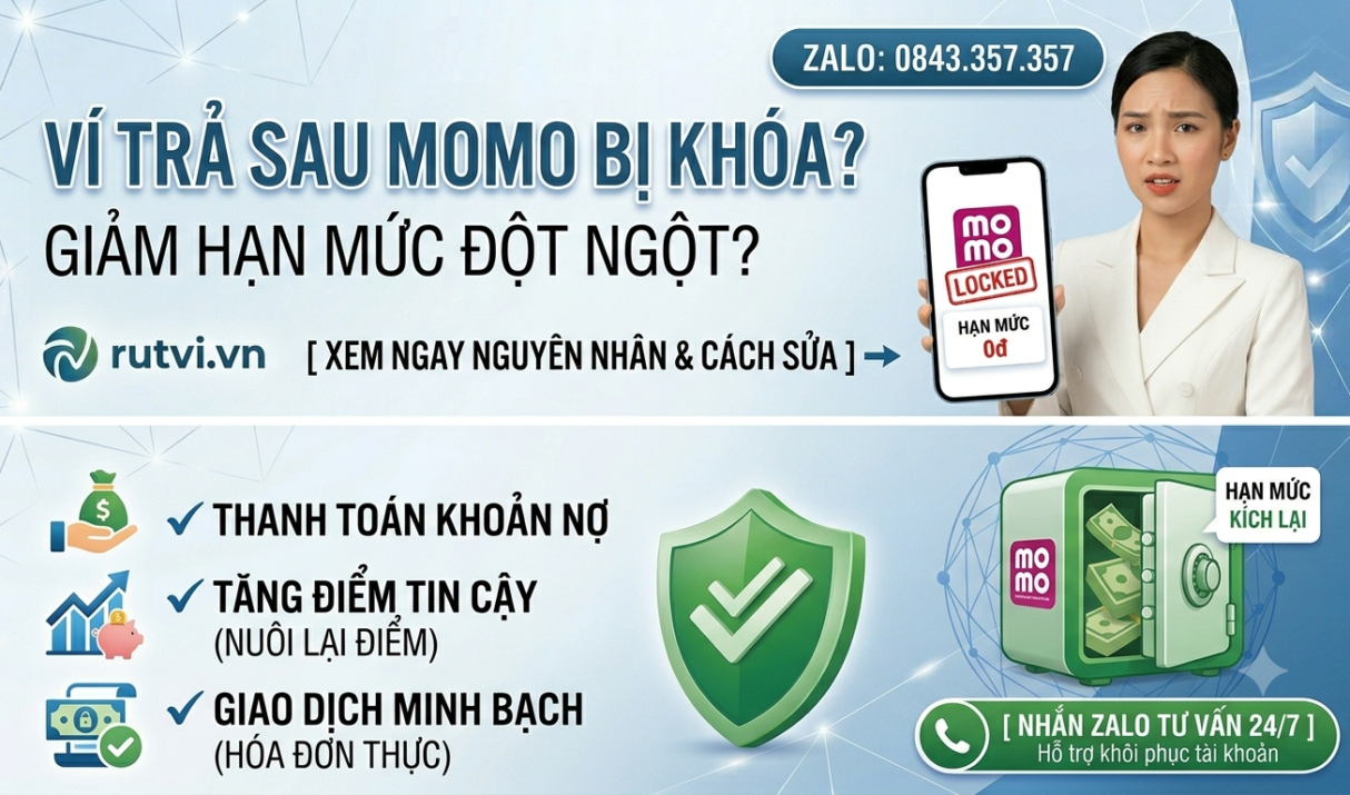 Nguyên Nhân Ví Trả Sau MoMo Bị Khóa Đột Ngột Và Cách Khắc Phục Nhanh