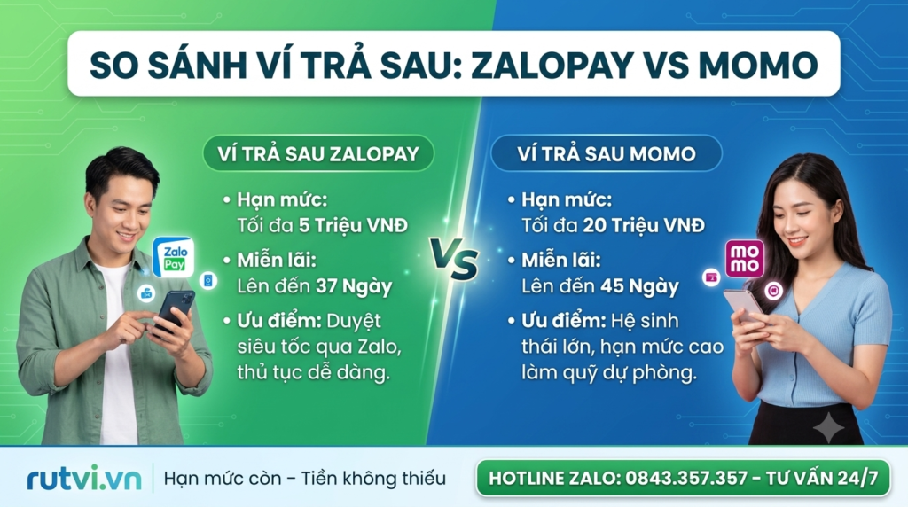 So Sánh Ví Trả Sau ZaloPay Và MoMo: Bên Nào Tốt Hơn?