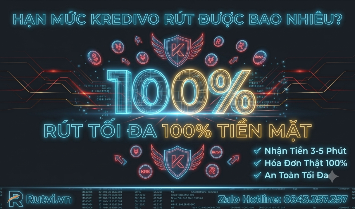 Hạn Mức Kredivo Rút Được Bao Nhiêu Tiền Mặt 2026? Cách Rút Tối Đa
