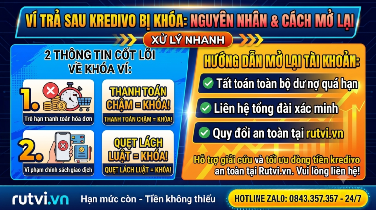 Ví Trả Sau Kredivo Bị Khóa Tài Khoản: Nguyên Nhân & Cách Mở Lại