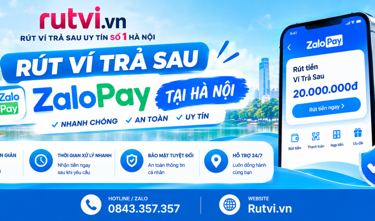 Rút Tiền Ví Trả Sau ZaloPay PayLater Hà Nội Uy Tín  – An Toàn
